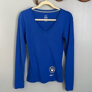 Nike Milwaukee Brewers long sleeve tee XS
